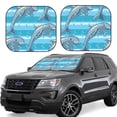 thumbnail image 1 of Haiem Dolphin Car Windshield Sun Shade (2 Pieces) Foldable Windshield Sun Shade Car Accessories for Truck SUV Pickup-Small, 1 of 7
