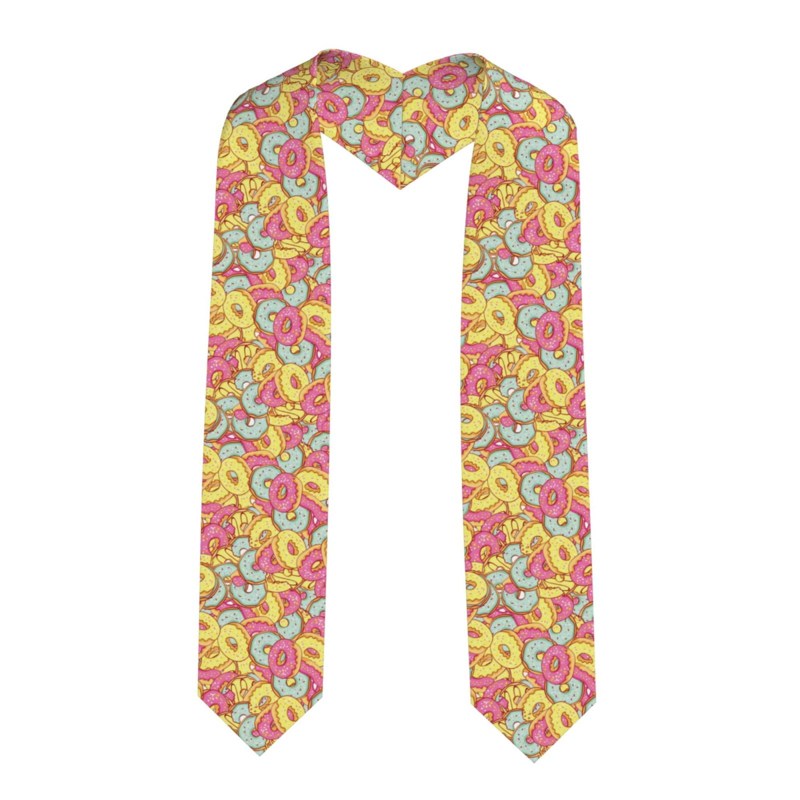 Haiem Donut and Blue Pattern Graduation Stole 2024 | Premium Satin Sash ...