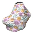 thumbnail image 1 of Haiem Donuts and Coffee Baby Nursing Cover & Nursing Poncho - Multi Use Cover for Baby Car Seat Canopy, Stroller Cover, 360°Full Privacy Breastfeeding Coverage, 1 of 1