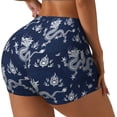 thumbnail image 1 of Haiem Dragon No Front Seam Biker Shorts for Women Yoga Workout Gym Bike Shorts with Tummy Control Moisture-Wicking-Medium, 1 of 9