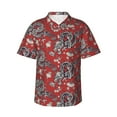 thumbnail image 1 of Haiem Dragons2 Printed Hawaiian Shirt for Men - Men’s Casual Beach Summer Shirts - Stretch Fabric with Modern Fit-Large, 1 of 9