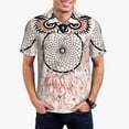 thumbnail image 1 of Haiem Dreamcatcher With Owl Pattern Mens Polo Shirts Quick Dry Short Sleeve Golf T Shirt Performance Moisture Wicking Casual Workout-4X-Large, 1 of 6