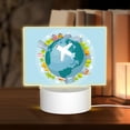 thumbnail image 1 of Haiem Dreaming Travel Pattern Acrylic Night Light Gift with 3 Color ModesTouch-Sensitive LED Lamp Perfect Gift for Mother's Day, Birthday, or Christmas, 1 of 9
