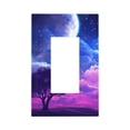 thumbnail image 1 of Haiem Dreamy Colorful Starry Sky Pattern Decorative Wall Plates, 1-Gang 5.0" x3.0", Unbreakable Thermoplastic Faceplate Cover for Decorator Receptacle Outlet & Switch-Style U, 1 of 6