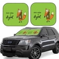 thumbnail image 1 of Haiem Drink Coffee And Do Good Windshield Sun Shade: Universal Foldable 2-Piece Car Front Window Sunshade - Blocks Uv Rays, And Reduces Heat,Essential Car Accessory Small, 1 of 7