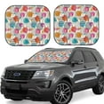 thumbnail image 1 of Haiem Easter Egg Car Windshield Sun Shade (2 Pieces) Foldable Windshield Sun Shade Car Accessories for Truck SUV Pickup-Medium, 1 of 7