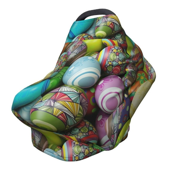 Haiem Easter Egg1 Baby Nursing Cover & Nursing Poncho - Multi Use Cover for Baby Car Seat Canopy, Stroller Cover, 360°Full Privacy Breastfeeding Coverage