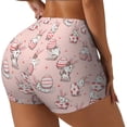 thumbnail image 1 of Haiem Easter Rabbit No Front Seam Biker Shorts for Women Yoga Workout Gym Bike Shorts with Tummy Control Moisture-Wicking-X-Large, 1 of 9