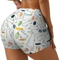 Haiem Easter Rabbit No Front Seam Biker Shorts for Women Yoga Workout