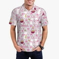 thumbnail image 1 of Haiem Easter Rabbit Pattern Mens Polo Shirts Quick Dry Short Sleeve Golf T Shirt Performance Moisture Wicking Casual Workout-Small, 1 of 6