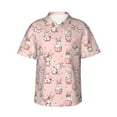 thumbnail image 1 of Haiem Easter Rabbit Printed Hawaiian Shirt for Men - Men’s Casual Beach Summer Shirts - Stretch Fabric with Modern Fit-X-Large, 1 of 9
