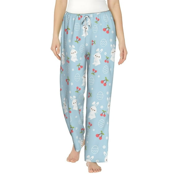 Haiem Easter Rabbit Women's Pajama Pants Ultra Lightweight Pjs Bottoms Sleepwear Bottom Pants With Pocket Drawstring-XX-Large