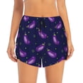thumbnail image 1 of Haiem Eggplant Women's 2 in 1 Running Shorts - Lightweight Athletic Workout Gym Yoga Breathable Sports Shorts Liner with Phone Pockets-Small, 1 of 9