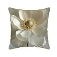 thumbnail image 1 of Haiem Elegant Ivory Flower Print Velvet Soft Solid Decorative Square Throw Pillow Covers Set with Elegant Piping Christmas Cushion Case for Sofa Bedroom Car-18"x18", 1 of 8