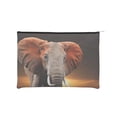 thumbnail image 1 of Haiem Elephant Sunset in Kenya Music Lover Merch Makeup Bag, Cosmetic Bag,Singer Fans Cosmetic Bag, Portable Stationary Storage Organizer, Travel Makeup Bag, 1 of 8