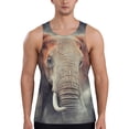 thumbnail image 1 of Haiem Elephant in Smoke Men Workout Tank Top Gym Bodybuilding Sleeveless Muscle T Shirts Athletic Tank Breathable Workout Shirt-X-Large, 1 of 9
