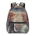 thumbnail image 1 of Haiem Elephant in Smoke Printed School Backpack,Casual Travel Lightweight Backpack,Durable Comfortable Multifunctional Backpack,Laptop Backpack, 1 of 5