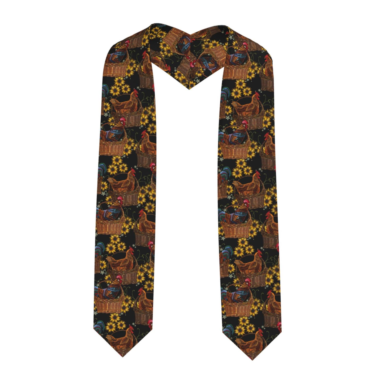 Haiem Embroidery Chicken Rooster Pattern Graduation Stole 2024 ...