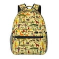 thumbnail image 1 of Haiem Ethnic African Printed School Backpack,Casual Travel Lightweight Backpack,Durable Comfortable Multifunctional Backpack,Laptop Backpack, 1 of 5