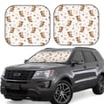 thumbnail image 1 of Haiem Fall Squirrel Car Windshield Sun Shade (2 Pieces) Foldable Windshield Sun Shade Car Accessories for Truck SUV Pickup-Medium, 1 of 7