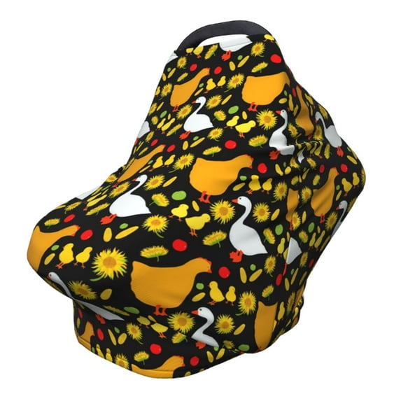 Haiem Farm Goose Baby Nursing Cover & Nursing Poncho - Multi Use Cover for Baby Car Seat Canopy, Stroller Cover, 360°Full Privacy Breastfeeding Coverage