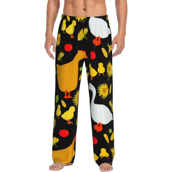 Haiem Farm Goose Men's Pajama Pants Ultra Lightweight Pjs Bottoms Sleepwear Bottom Pants with Pocket Drawstring-X-Large