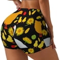 thumbnail image 1 of Haiem Farm Goose No Front Seam Biker Shorts for Women Yoga Workout Gym Bike Shorts with Tummy Control Moisture-Wicking-, 1 of 9