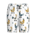 thumbnail image 1 of Haiem Farm Roosters Men's Pajama Short with Soft Woven Cotton Elastic Waistband Sleep Short-3X-Large, 1 of 9