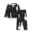 thumbnail image 1 of Haiem Fashionable Goose Pattern Women’s Long-sleeve Sleepwear,Sleepwear Set,2-piece Loungewear Set,Soft PJs Comfy Nightwear with Pockets-Medium, 1 of 7