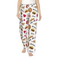 thumbnail image 1 of Haiem Fast Food Women's Pajama Pants Ultra Lightweight Pjs Bottoms Sleepwear Bottom Pants With Pocket Drawstring-Large, 1 of 9