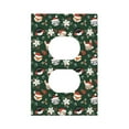 thumbnail image 1 of Haiem Festive Forest Friends Pattern Decorative Wall Plates, 1-Gang 5.0" x3.0", Unbreakable Thermoplastic Faceplate Cover for Decorator Receptacle Outlet & Switch-Style S, 1 of 6