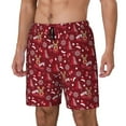 thumbnail image 1 of Haiem Festive Reindeer Mens Swim Trunks with Compression Liner 2 in 1 Swimming Shorts Stretch Swimwear Quick Dry,Board Shorts-Medium, 1 of 9