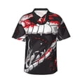 thumbnail image 1 of Haiem Fierce Red Viper Graphic Art Printed Hawaiian Shirt for Men - Men’s Casual Beach Summer Shirts - Stretch Fabric with Modern Fit-XX-Large, 1 of 7