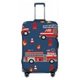 thumbnail image 1 of Haiem Fire Truck 1 Luggage Cover Printed Suitcase Covers for Luggage Elastic Washable Suitcase Protector Fits 18-32 Inch Luggage-Large, 1 of 9