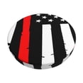 thumbnail image 1 of Haiem Firefighters USA Flag Cushion Round Bar Chair Seat Cover Bar Chair Cushion Covers Elastic Washable Bar Chair Cover,Protects from Scratches and Stains-14 inch, 1 of 7