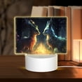thumbnail image 1 of Haiem Firefly Forest Fox Pattern Acrylic Night Light Gift with 3 Color ModesTouch-Sensitive LED Lamp Perfect Gift for Mother's Day, Birthday, or Christmas, 1 of 9