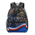 thumbnail image 1 of Haiem Fireworks Printed School Backpack,Casual Travel Lightweight Backpack,Durable Comfortable Multifunctional Backpack,Laptop Backpack, 1 of 5