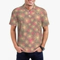 thumbnail image 1 of Haiem Fireworks1 Pattern Mens Polo Shirts Quick Dry Short Sleeve Golf T Shirt Performance Moisture Wicking Casual Workout-Small, 1 of 6