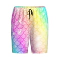 thumbnail image 1 of Haiem Fish Scale Men's Pajama Short with Soft Woven Cotton Elastic Waistband Sleep Short-Medium, 1 of 9