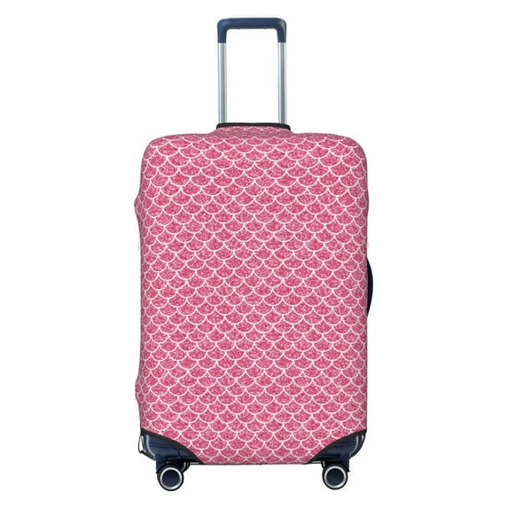 Haiem Fish Scales Luggage Cover Printed Suitcase Covers for Luggage Elastic Washable Suitcase Protector Fits 18-32 Inch Luggage-Large
