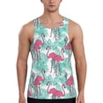 thumbnail image 1 of Haiem Flamingo Men Workout Tank Top Gym Bodybuilding Sleeveless Muscle T Shirts Athletic Tank Breathable Workout Shirt-XX-Large, 1 of 9