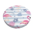 thumbnail image 1 of Haiem Flamingo and Pineapple Cushion Round Bar Chair Seat Cover Bar Chair Cushion Covers Elastic Washable Bar Chair Cover,Protects from Scratches and Stains-14 inch, 1 of 7