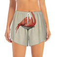 thumbnail image 1 of Haiem Flamingo Sitting On Chair Women's 2 in 1 Running Shorts - Lightweight Athletic Workout Gym Yoga Breathable Sports Shorts Liner with Phone Pockets-Large, 1 of 9