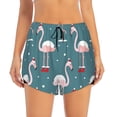 thumbnail image 1 of Haiem Flamingo Women's 2 in 1 Running Shorts - Lightweight Athletic Workout Gym Yoga Breathable Sports Shorts Liner with Phone Pockets-XX-Large, 1 of 9