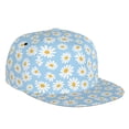 thumbnail image 1 of Haiem Floral Daisy Classic Snapback Cap Flat Bill Hat Baseball Cap Adjustable Size Cotton Dad Hat, 1 of 9