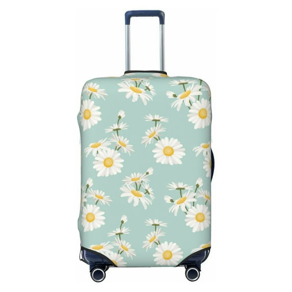 Haiem Floral Daisy Luggage Cover Printed Suitcase Covers for Luggage Elastic Washable Suitcase Protector Fits 18-32 Inch Luggage-Small