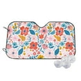 thumbnail image 1 of Haiem Floral Ditsy Car Windshield Sun Shade - Blocks UV Rays Sun Visor Protector, Sunshade to Keep Your Vehicle Cool, Universal Fit SUV Van Sedan-Small, 1 of 7