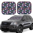 thumbnail image 1 of Haiem Floral Rabbit Car Windshield Sun Shade (2 Pieces) Foldable Windshield Sun Shade Car Accessories for Truck SUV Pickup-Medium, 1 of 7