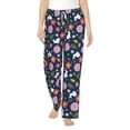 thumbnail image 1 of Haiem Floral Rabbit Women's Pajama Pants Ultra Lightweight Pjs Bottoms Sleepwear Bottom Pants With Pocket Drawstring-Small, 1 of 7
