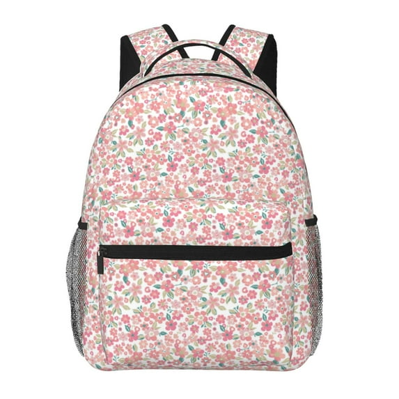 Haiem Floral Retro Style Printed School Backpack,Casual Travel Lightweight Backpack,Durable Comfortable Multifunctional Backpack,Laptop Backpack